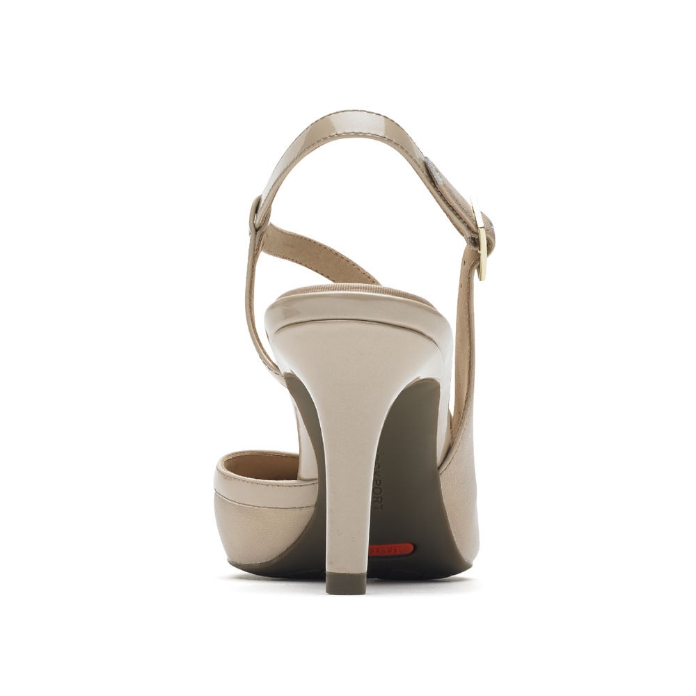 Rockport Pumper Dame Beige - Total Motion Slingback - SVJI12709